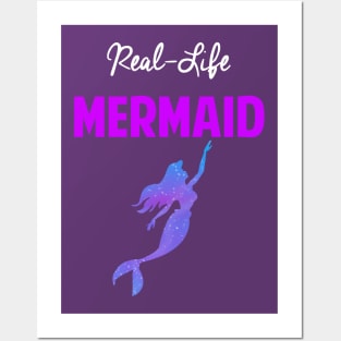 Real Life Mermaid Posters and Art